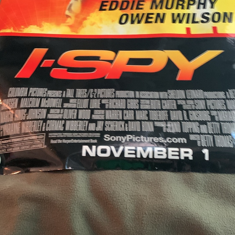 I-Spy original double-sided movie poster. Approximately 27” x 40”. - Picture 3 of 15